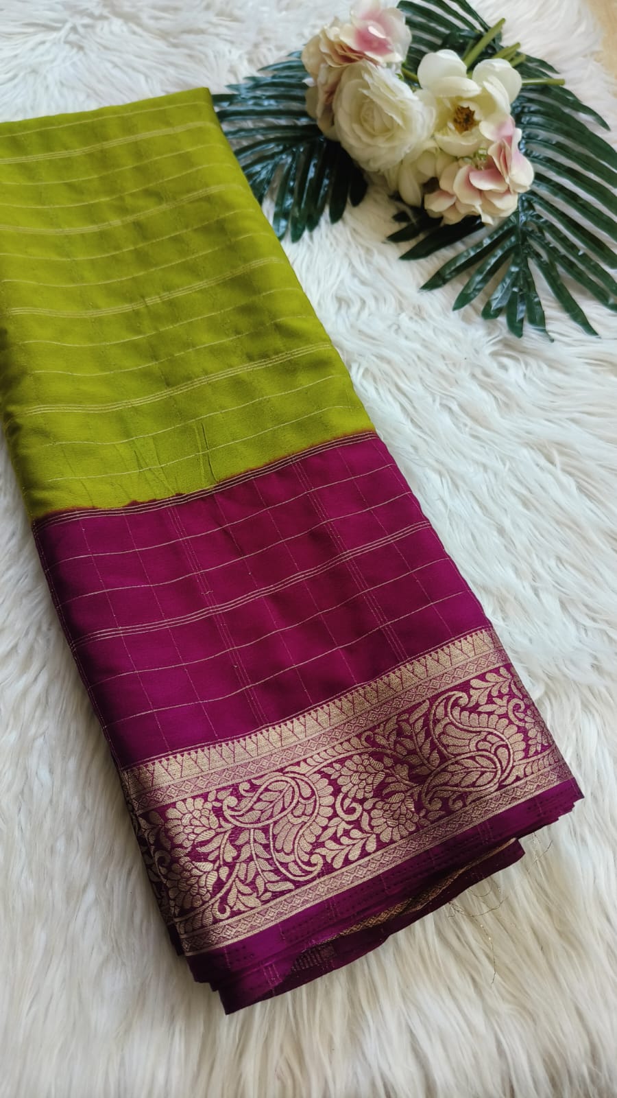 Chinon Silk Saree